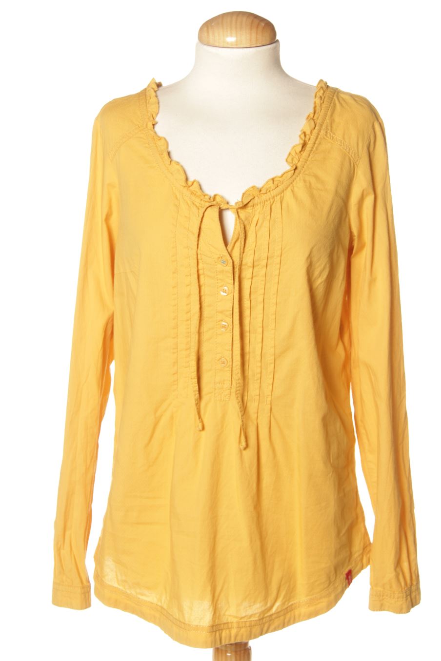 Langärmelige Bluse von Edc (ESPRIT) Größe M, Farbe Gelb, für