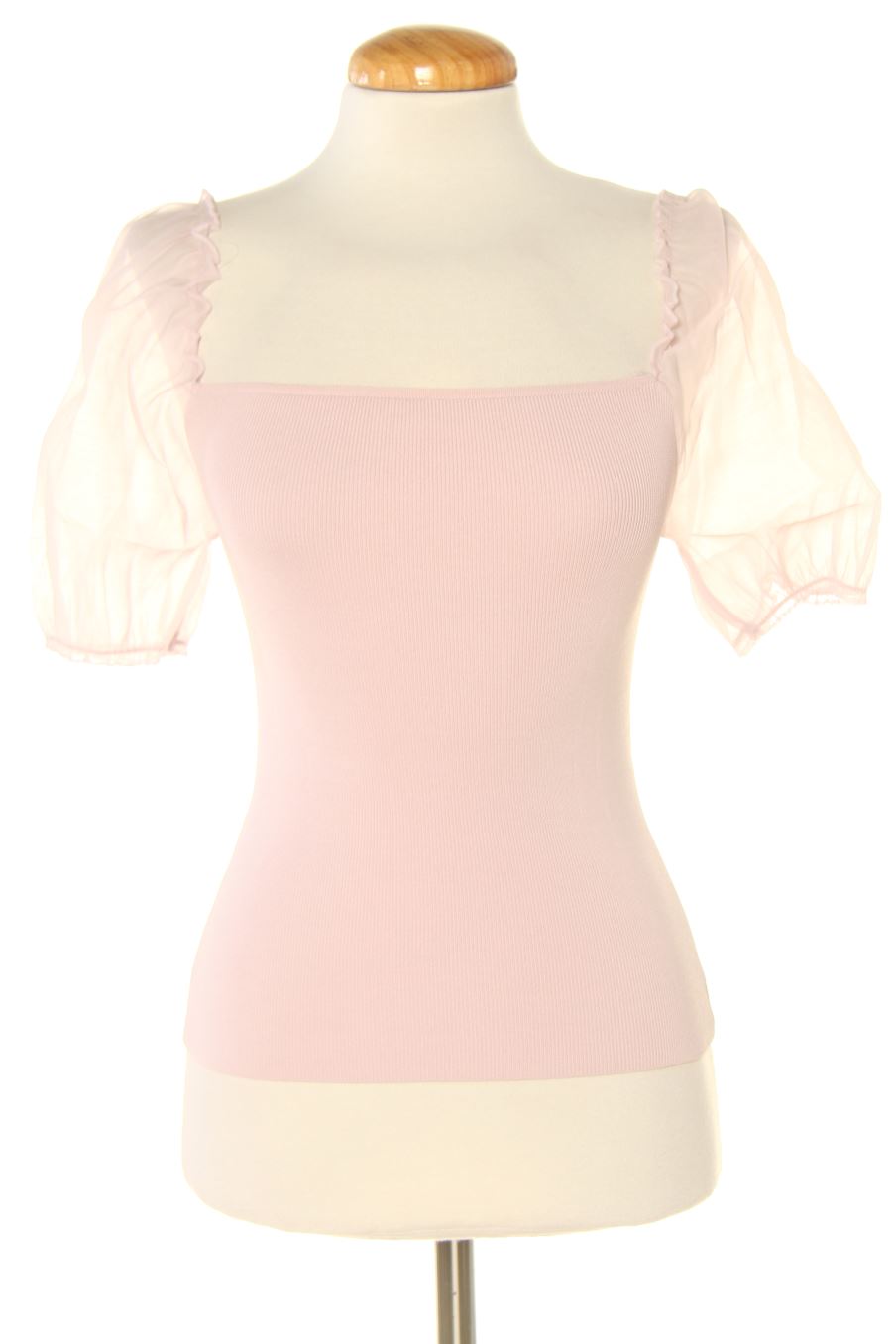 Blusa de manga corta de Mango de la talla S, de color rosa