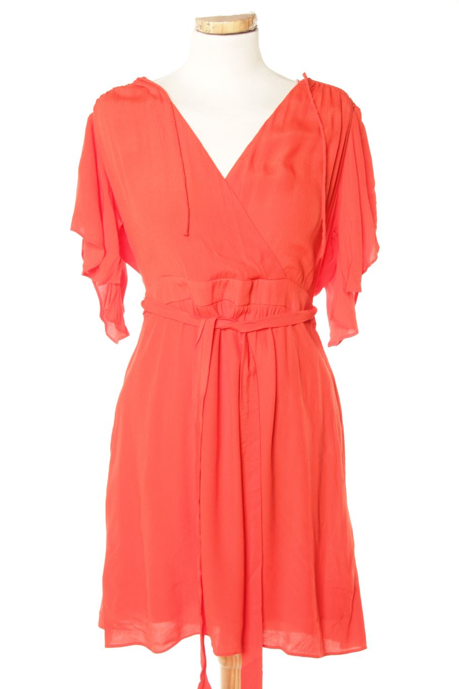 Robe casual Naf Naf de la taille 40, de couleur rouge