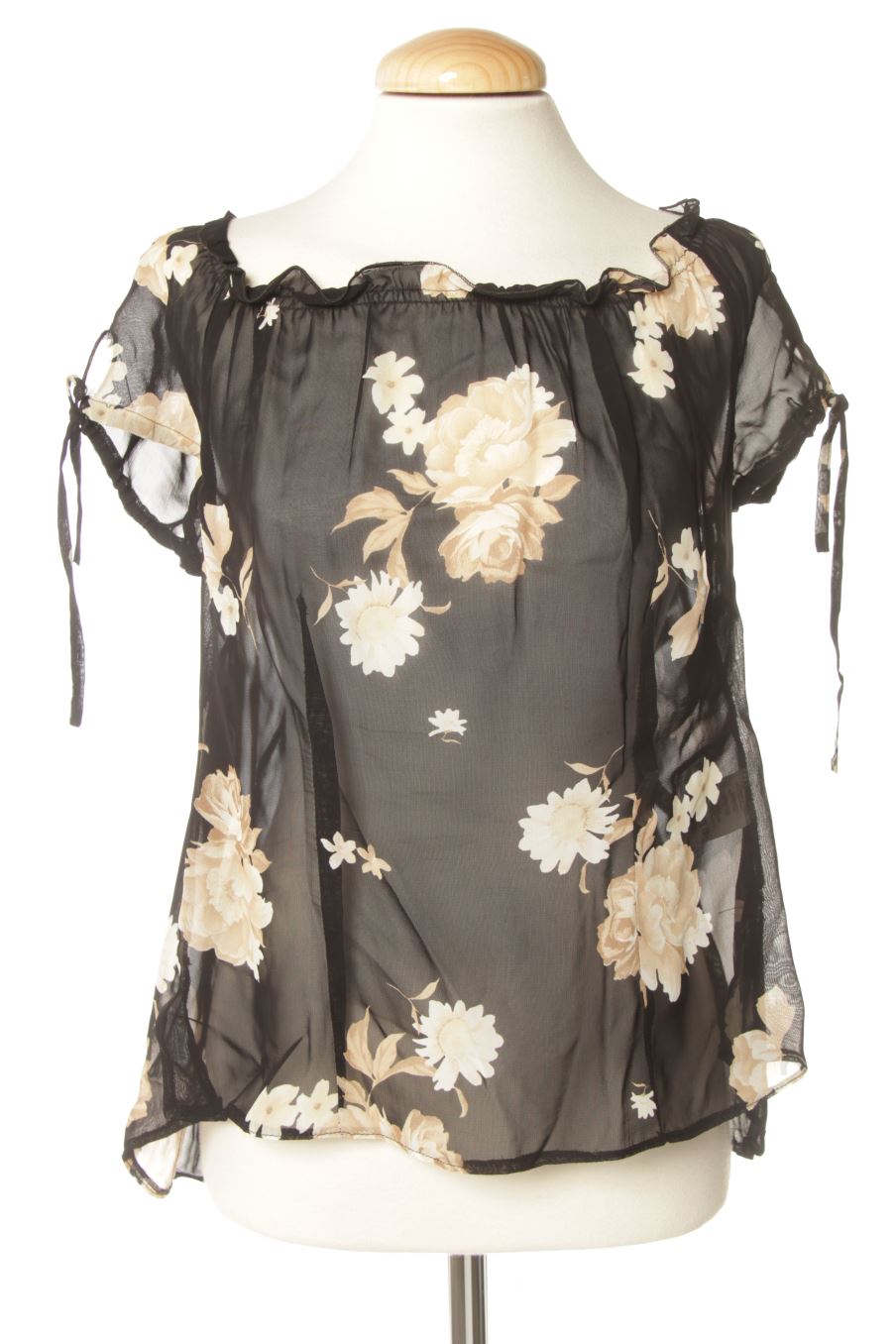 Kurzärmelige Bluse von PERCENTIL Größe 40, Farbe Geblümt, für
