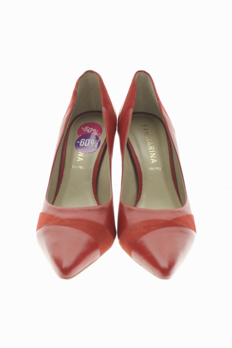 Zapatos de tacon de San Marina de la talla 38, de color rojo de