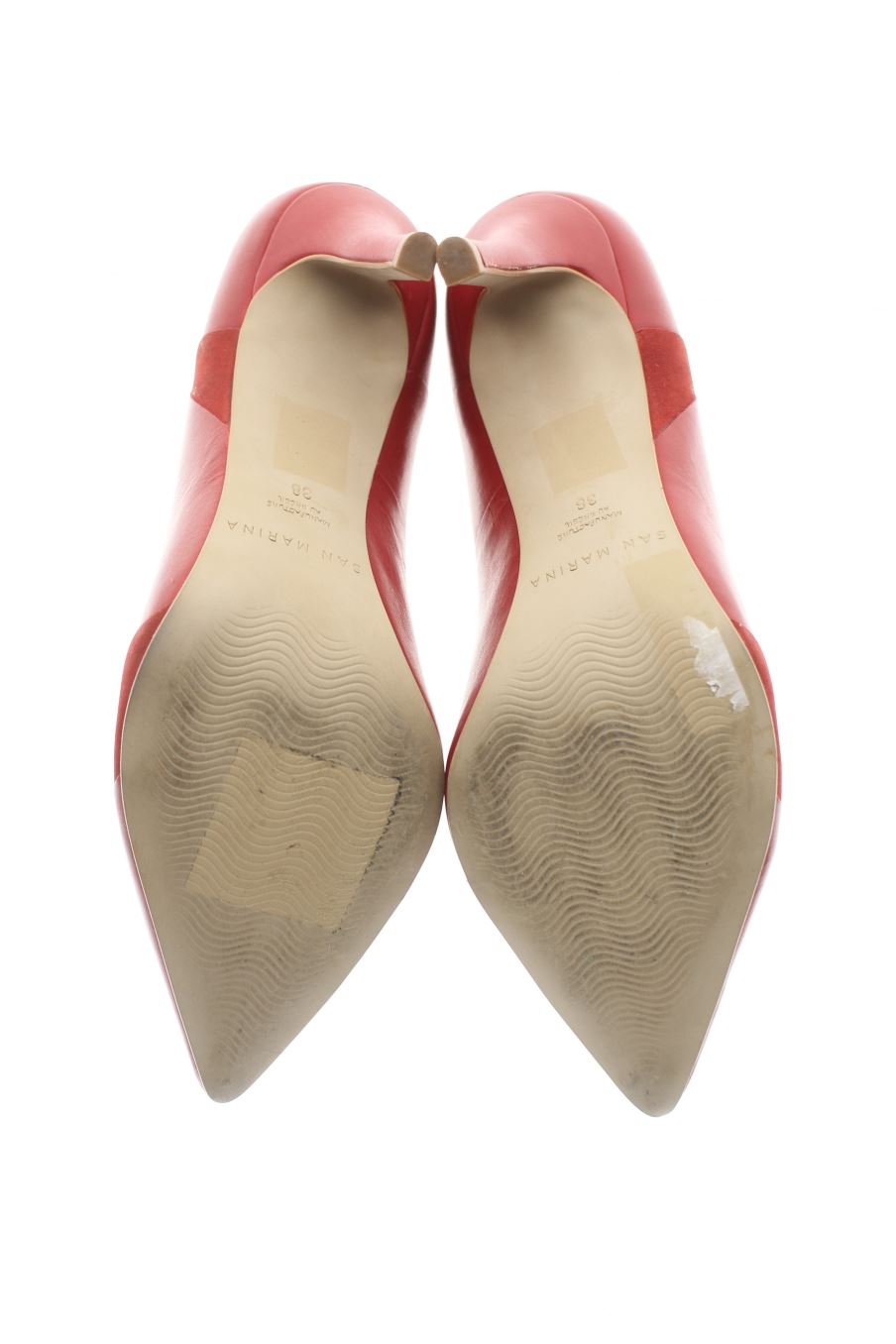 Zapatos de tacon de San Marina de la talla 38, de color rojo de