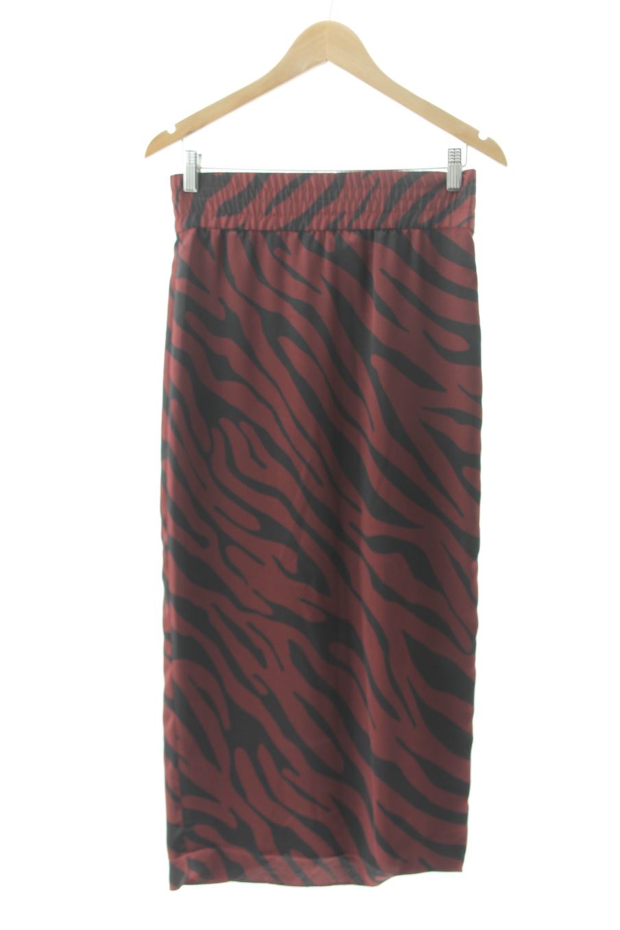 Gonne de Zara de la talla XS, de color bordeaux
