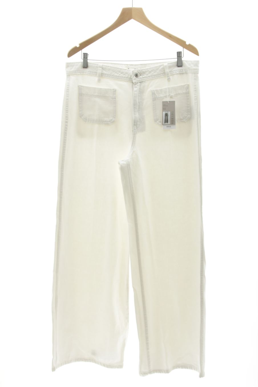 Jeans Mango de la taille 42, de couleur blanc de denim