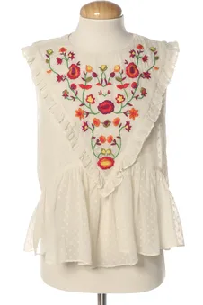 Blusa de manga corta XS ZARA TRAFALUC, foto 1 de 2