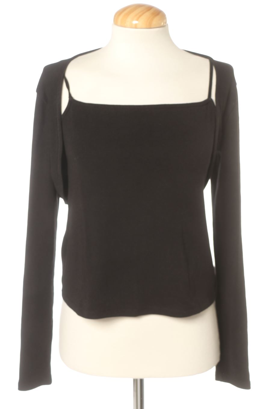 Camiseta manga larga de Mango de la talla S, de color negro