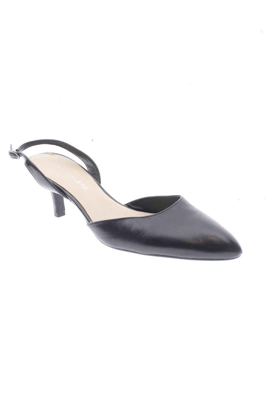 Sandalias tacon de FRANCO SARTO de la talla 39, de color negro de
