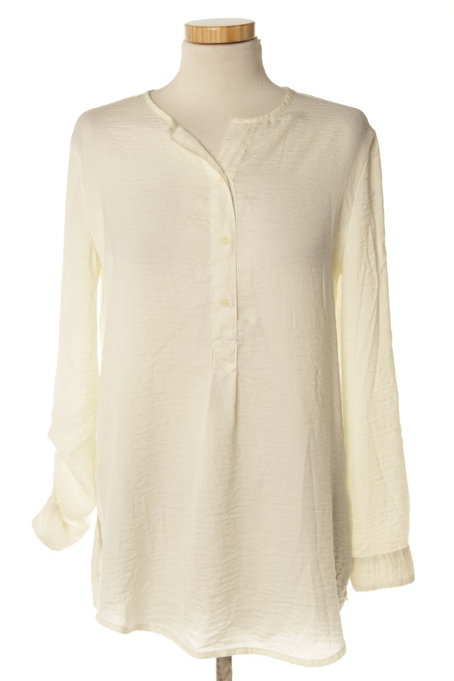 Blusa de manga larga de Mango de la talla XS, de color beige