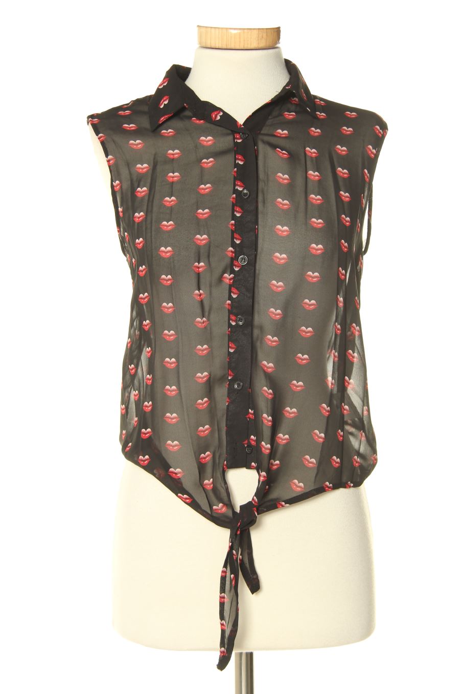 Camisa sin mangas de Le Streghe de la talla S, de color negro