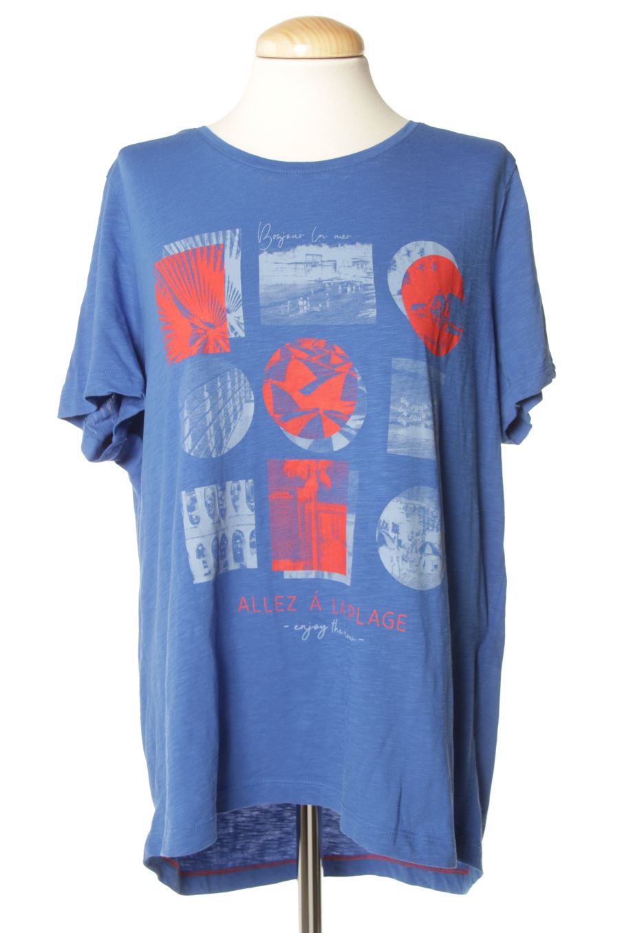 Camiseta de Cecil de la talla XL, de color azul