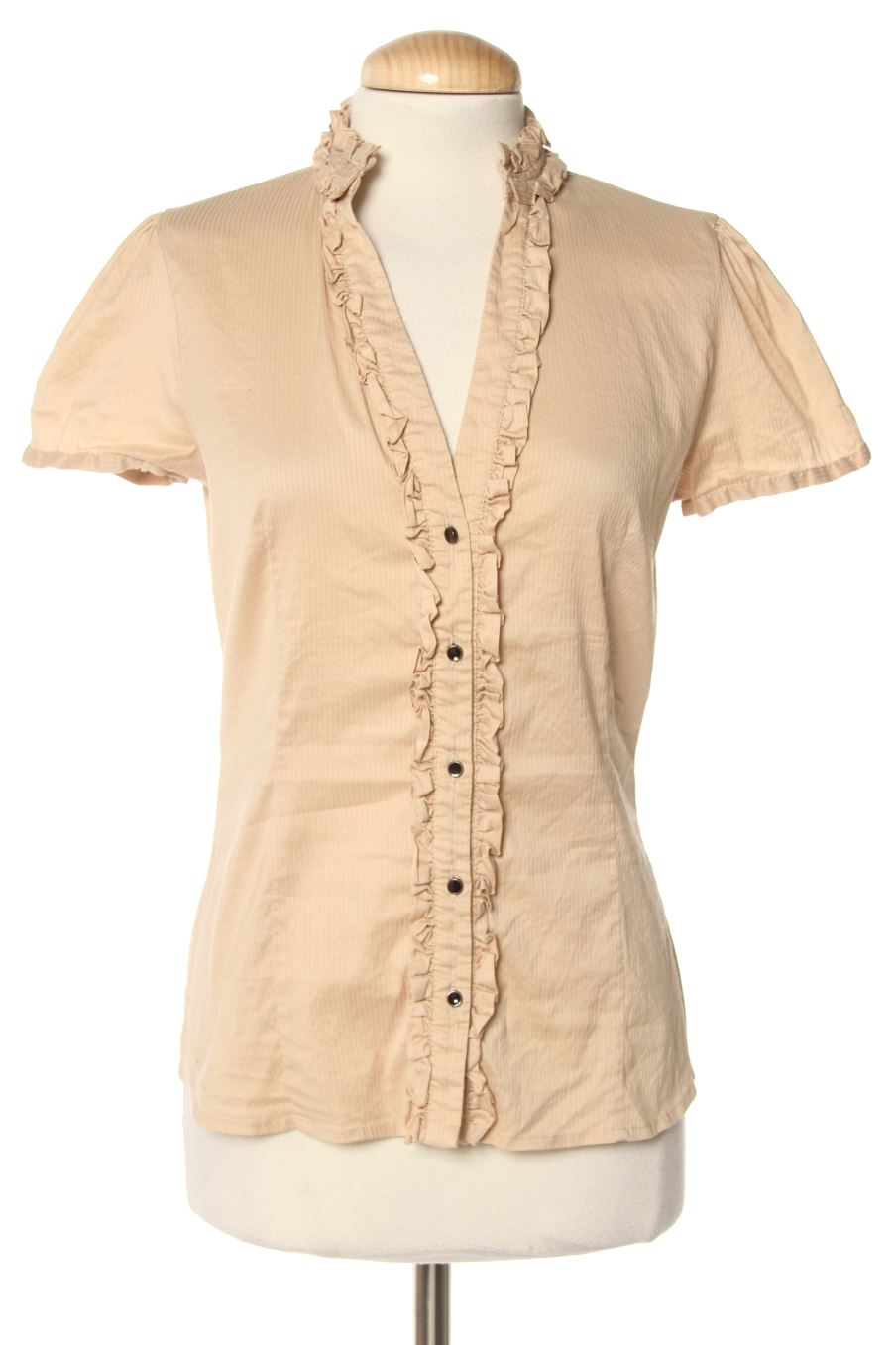 Blouse à manches courtes Mango de la taille S, de couleur beige
