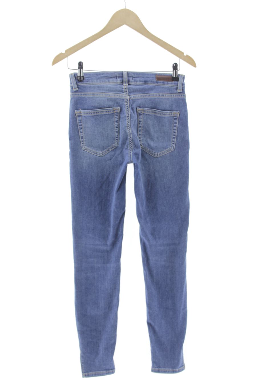Jeans Pieces de la taille S, de couleur bleu de denim
