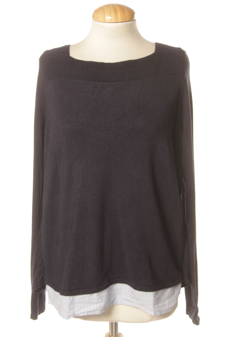Pull Naf Naf de la taille L, de couleur bleu marine
