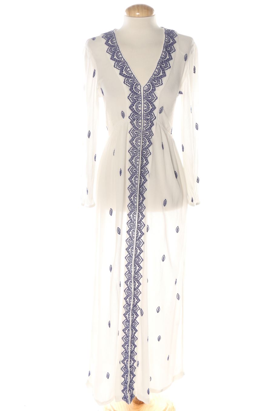 Vestito casual de H&M de la talla 34, de color bianco