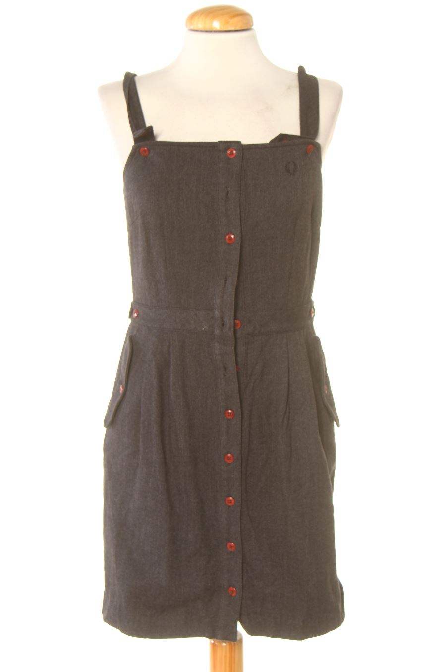 Robe casual Fred Perry de la taille 38, de couleur gris