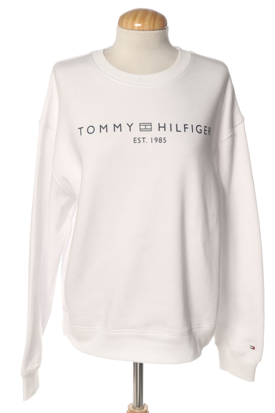 Sweat Tommy Hilfiger de la taille L, de couleur blanc