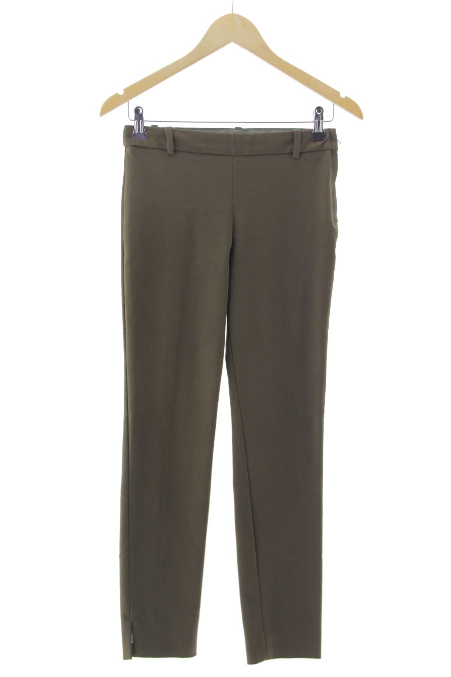 Pantalón de Zara de la talla XS, de color verde