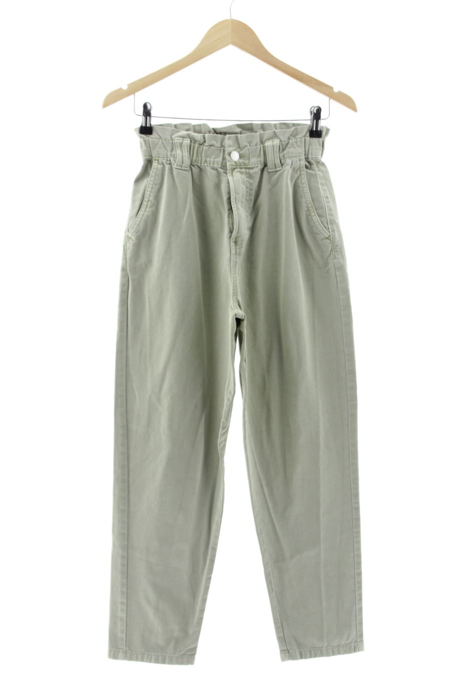Vaquero de Stradivarius de la talla XS, de color verde de ropa vaquera