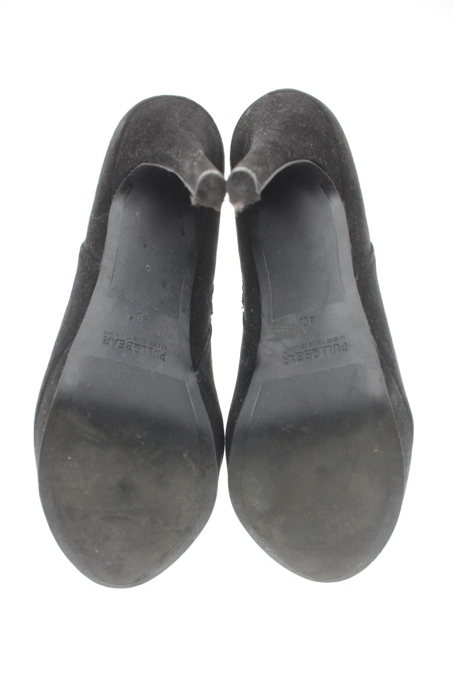 Botines de Pull & Bear de la talla 40, de color negro de