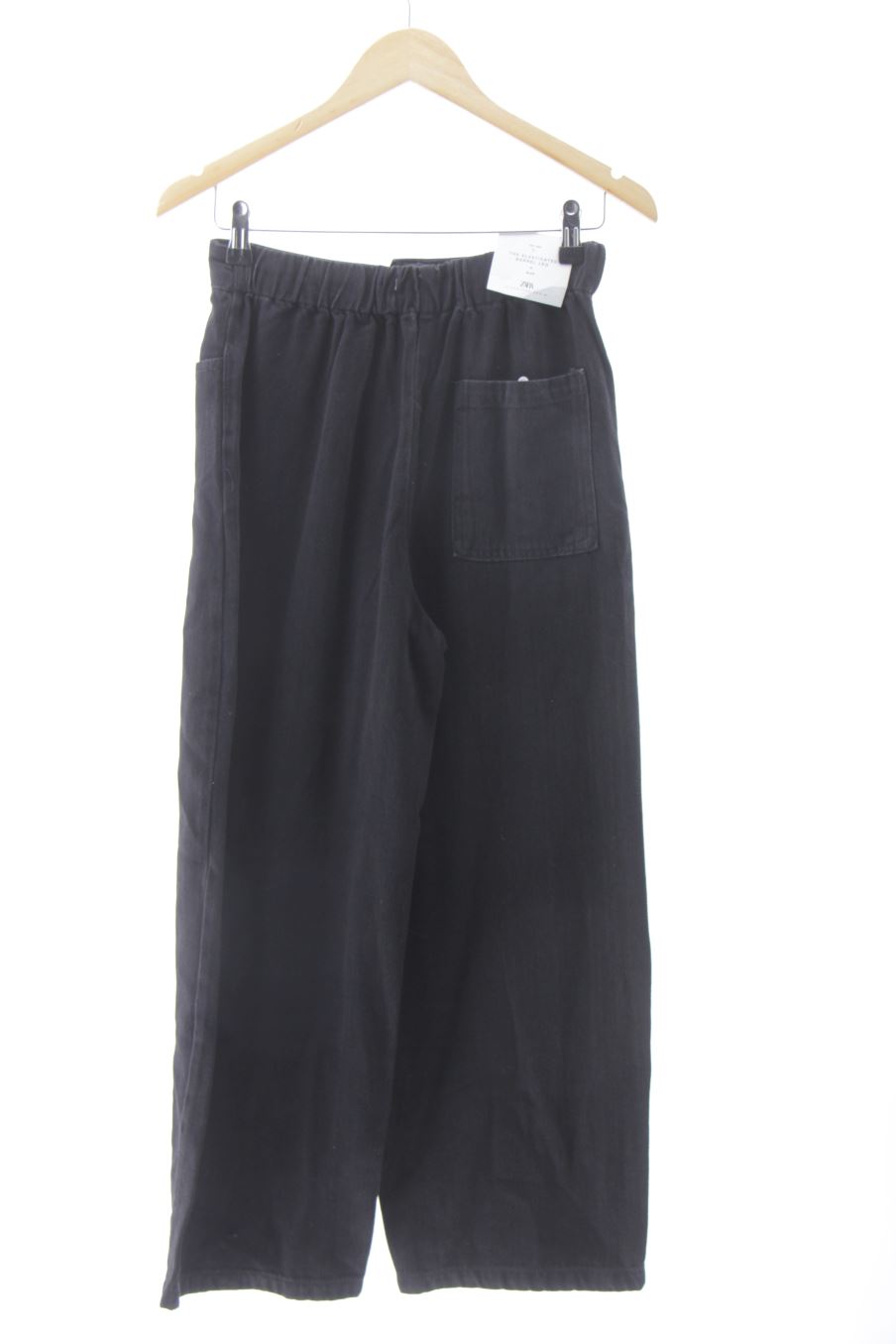 Vaquero de Zara de la talla XS, de color negro de ropa vaquera