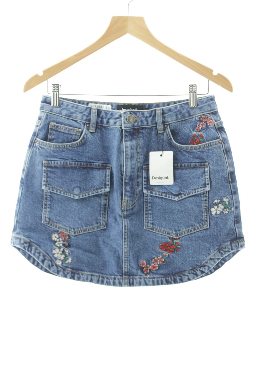 Falda de Desigual de la talla M, de color azul de ropa vaquera