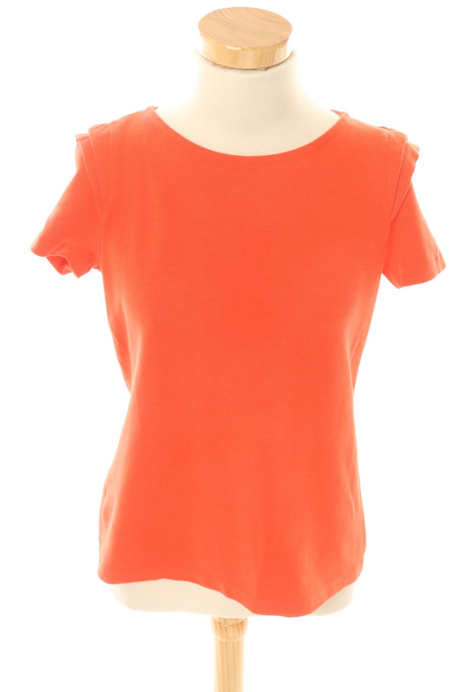 Blouse à manches courtes Zara de la taille S, de couleur corail
