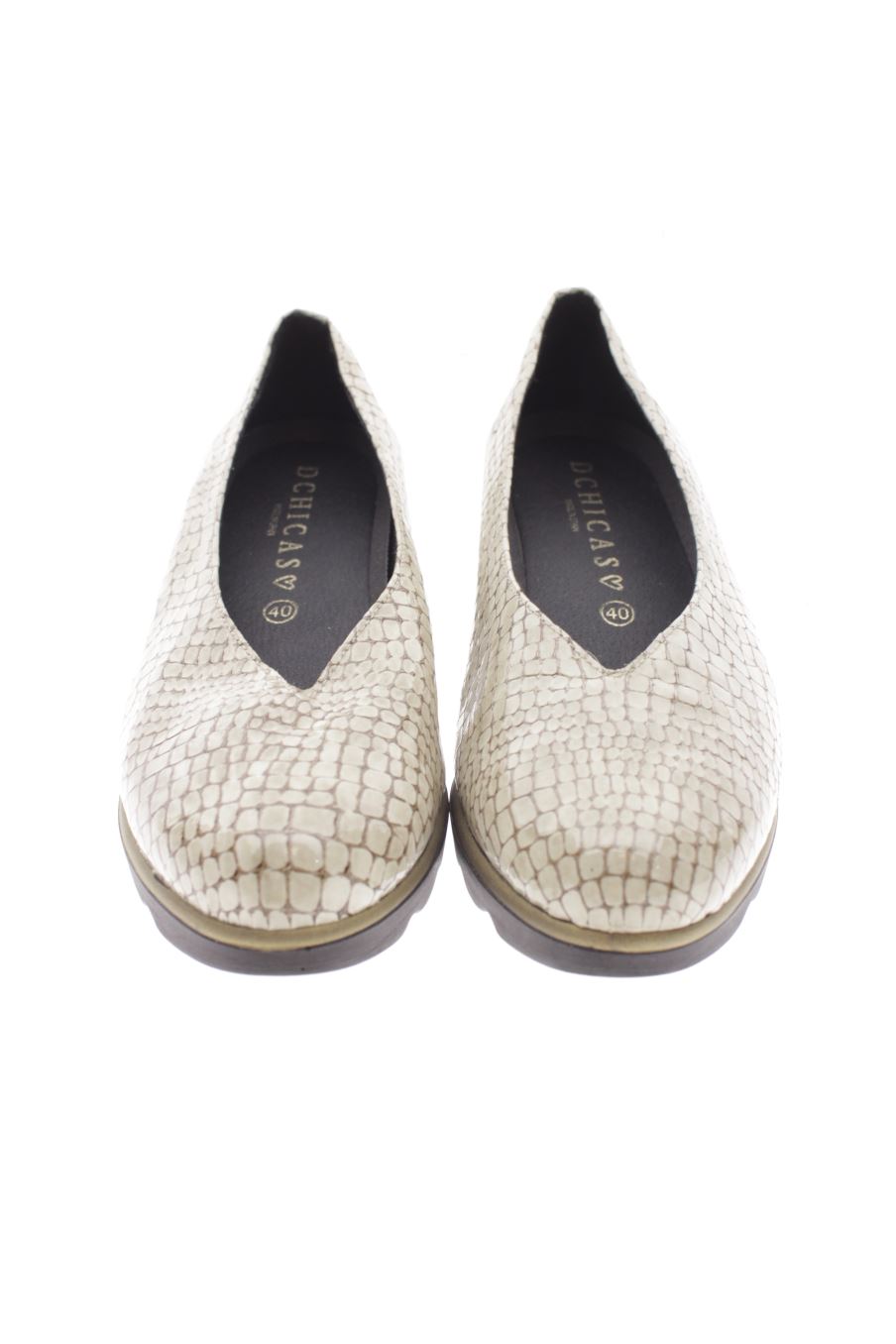 Zapatos de tacon de D chicas (Shoes) de la talla 40, de color beige de