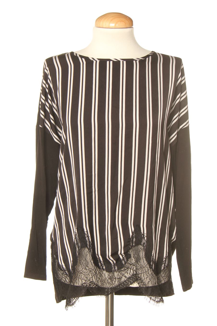 Blusa de manga larga de Mango de la talla S, de color rayas
