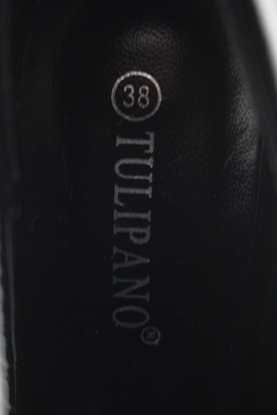 Zapatos de tacon de Tulipano de la talla 38, de color negro de