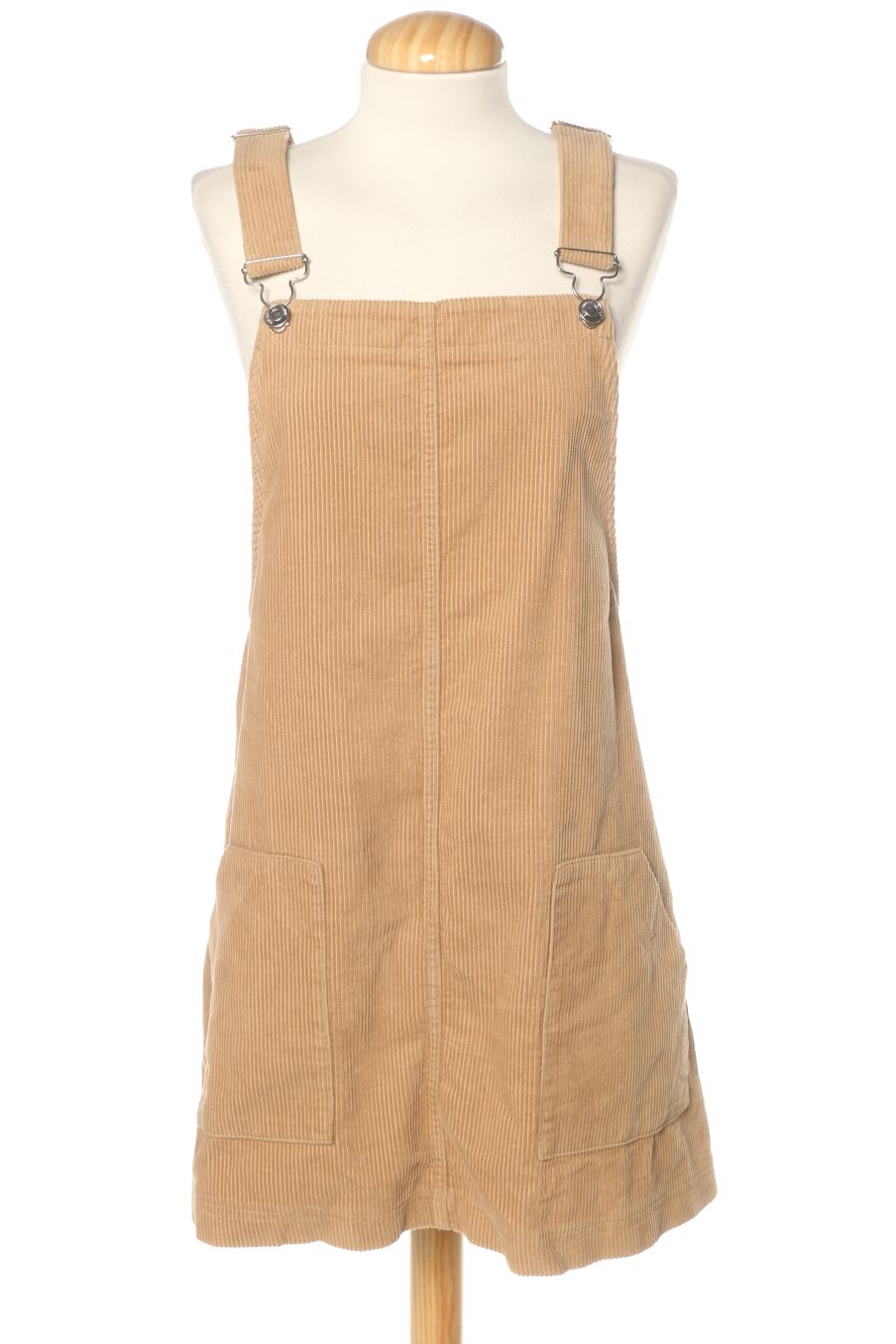 Robe casual Bershka de la taille L, de couleur beige