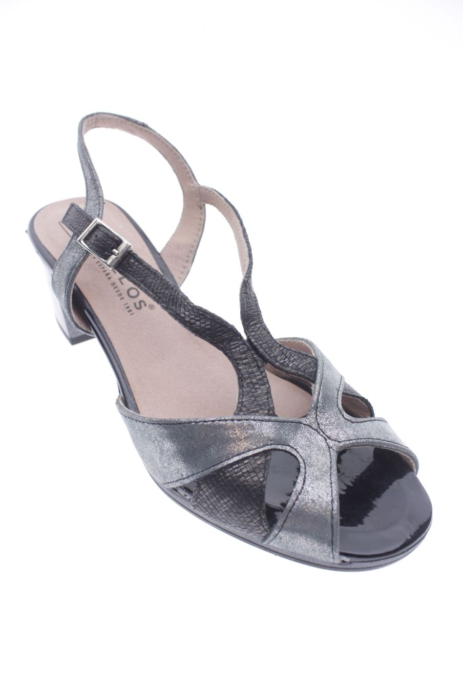 Sandalen mit Absatz von Pitillos in der Grösse 38, in der Farbe grün aus