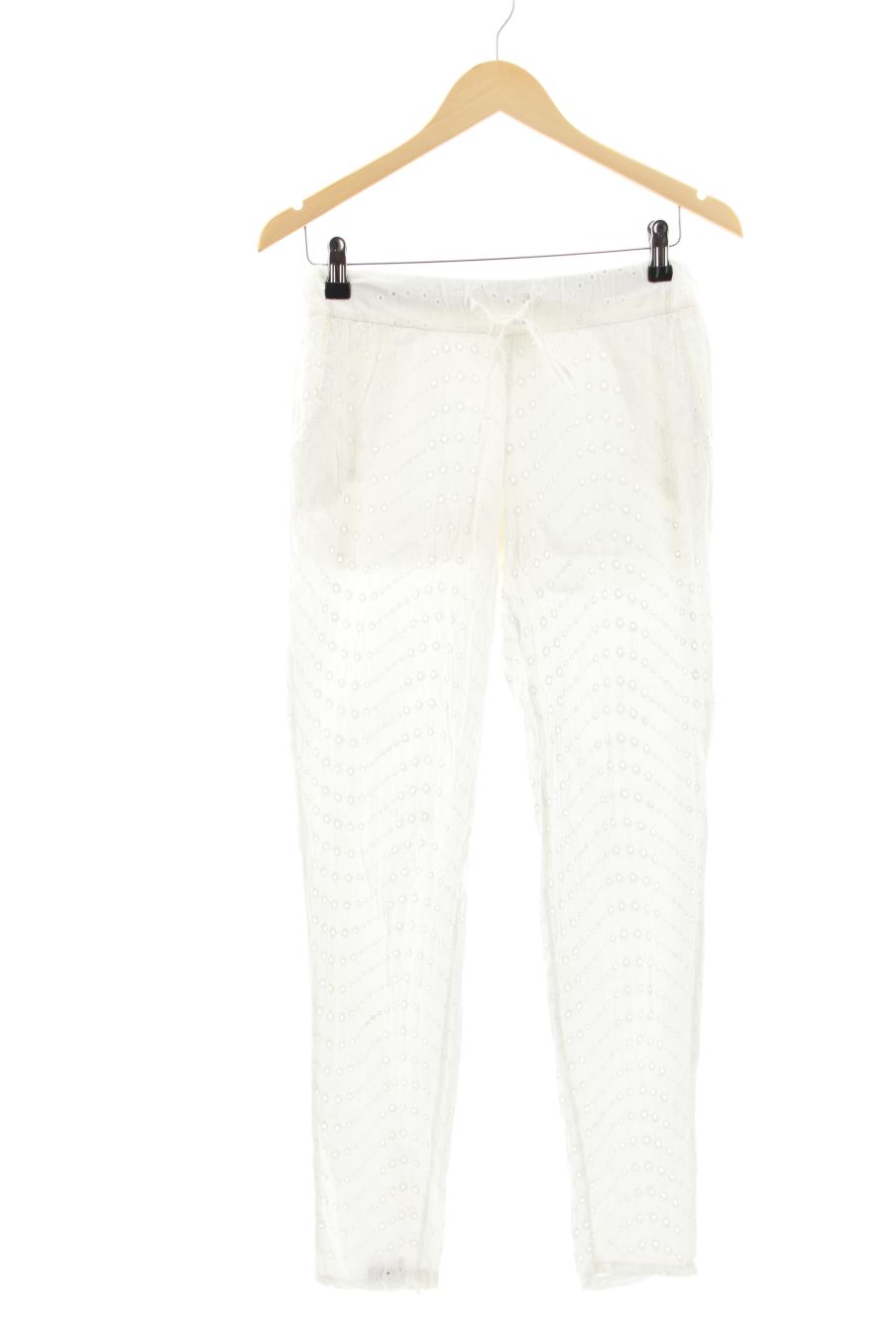 Pantalon Casual Zebra de la taille S, de couleur blanc