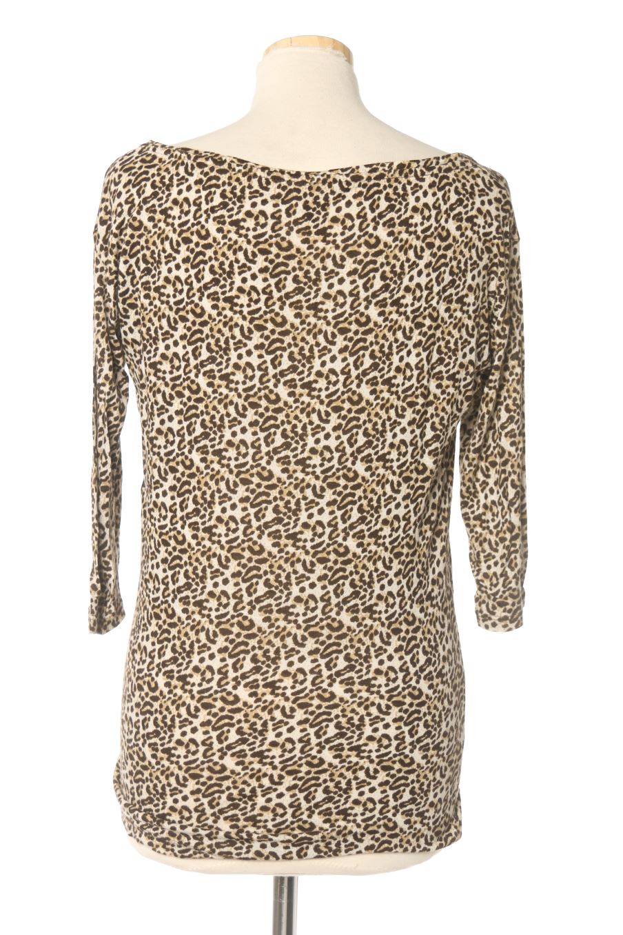 Camiseta manga larga de Stradivarius de la talla S, de color animal print