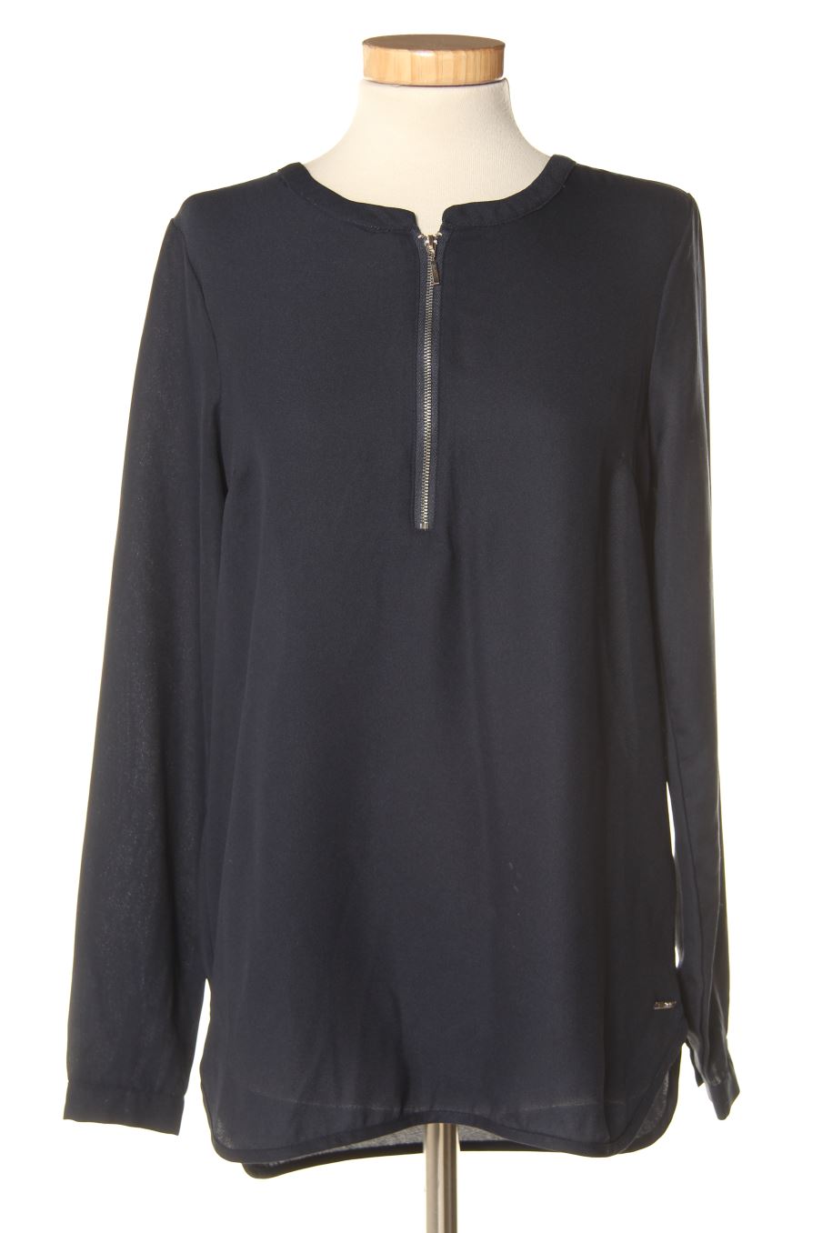 Blouse à manches longues La City de la taille 36, de couleur bleu marine