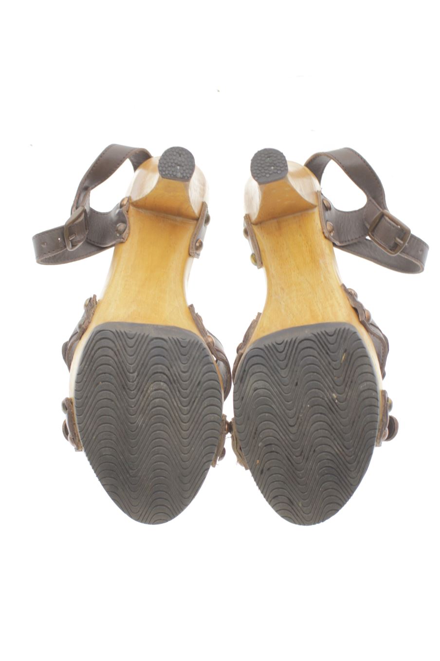 Sandalias tacon de Gioseppo de la talla 37, de color marrón de