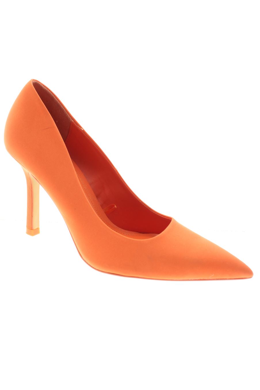 Zapatos de tacon de Zara de la talla 39, de color naranja de