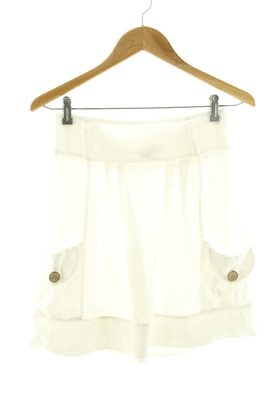 Falda de Made in italy de la talla 38, de color blanco