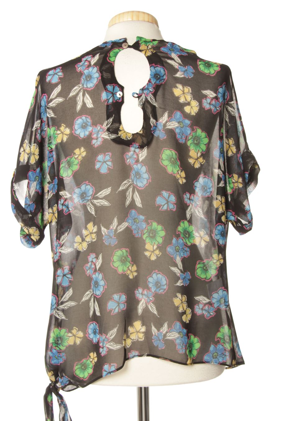 Blusa de manga corta de Roberto Verino de la talla M, de color flores