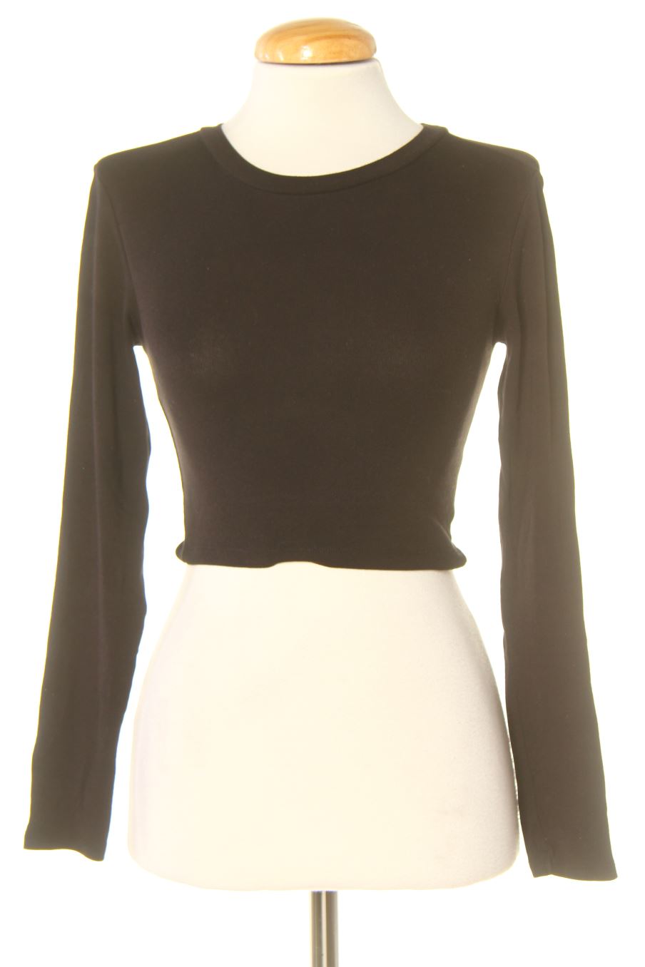 T-shirt à manches longues Zara de la taille S, de couleur noir