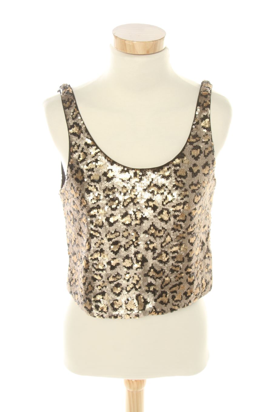 Top de Trf (ZARA) de la talla XS, de color dorado