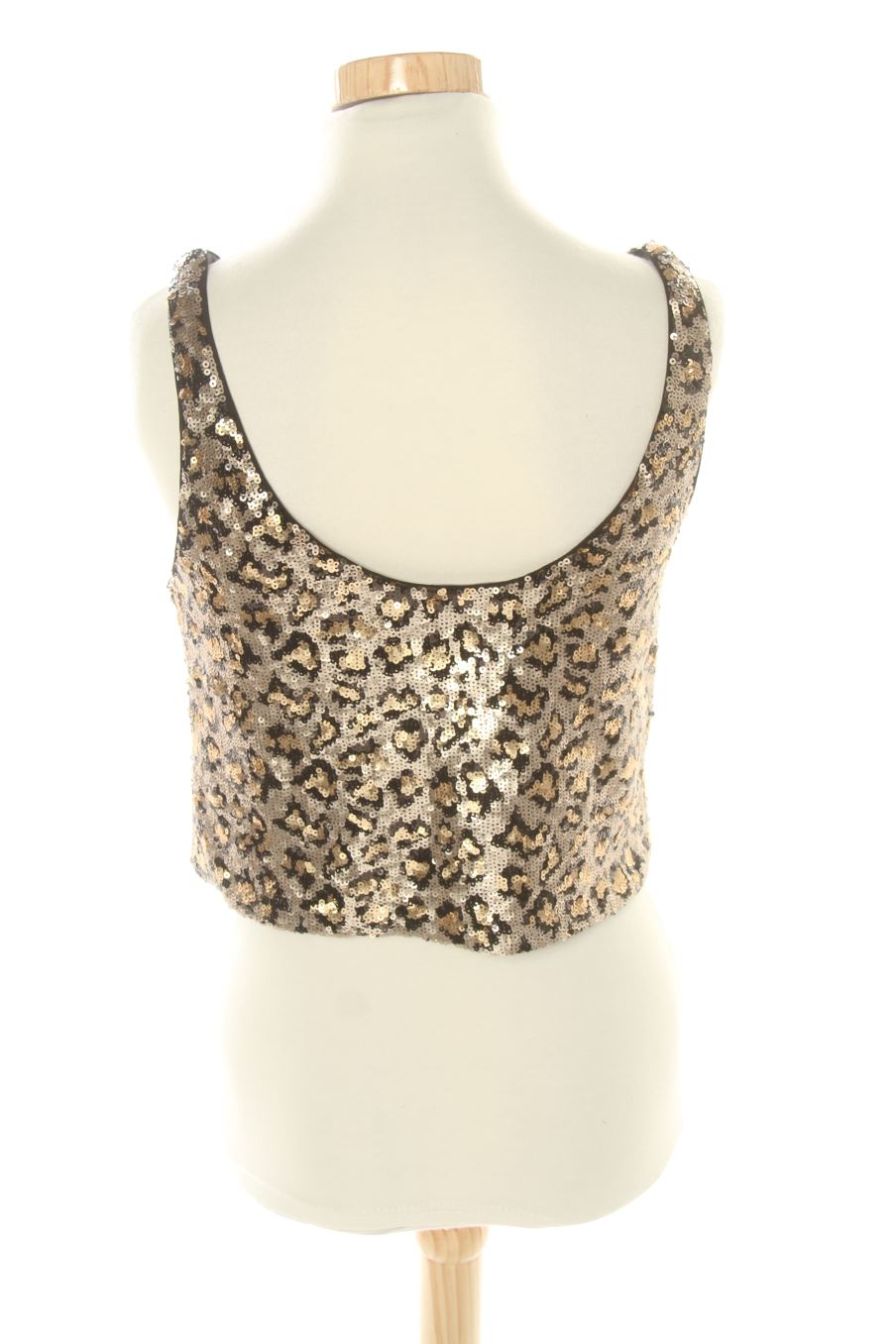 Top de Trf (ZARA) de la talla XS, de color dorado