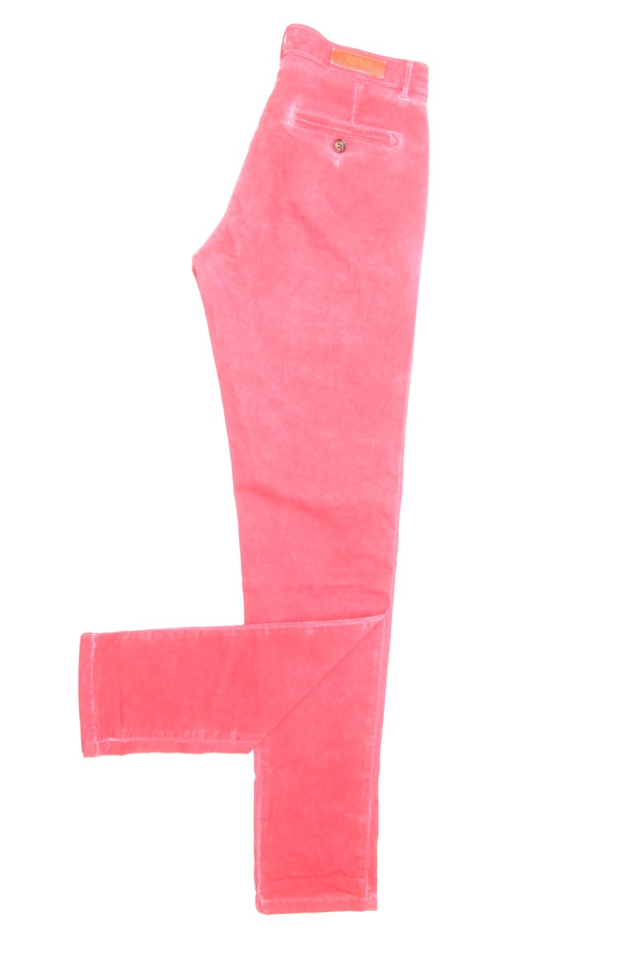 Jeans Reiko de la taille 34, de couleur rouge de denim