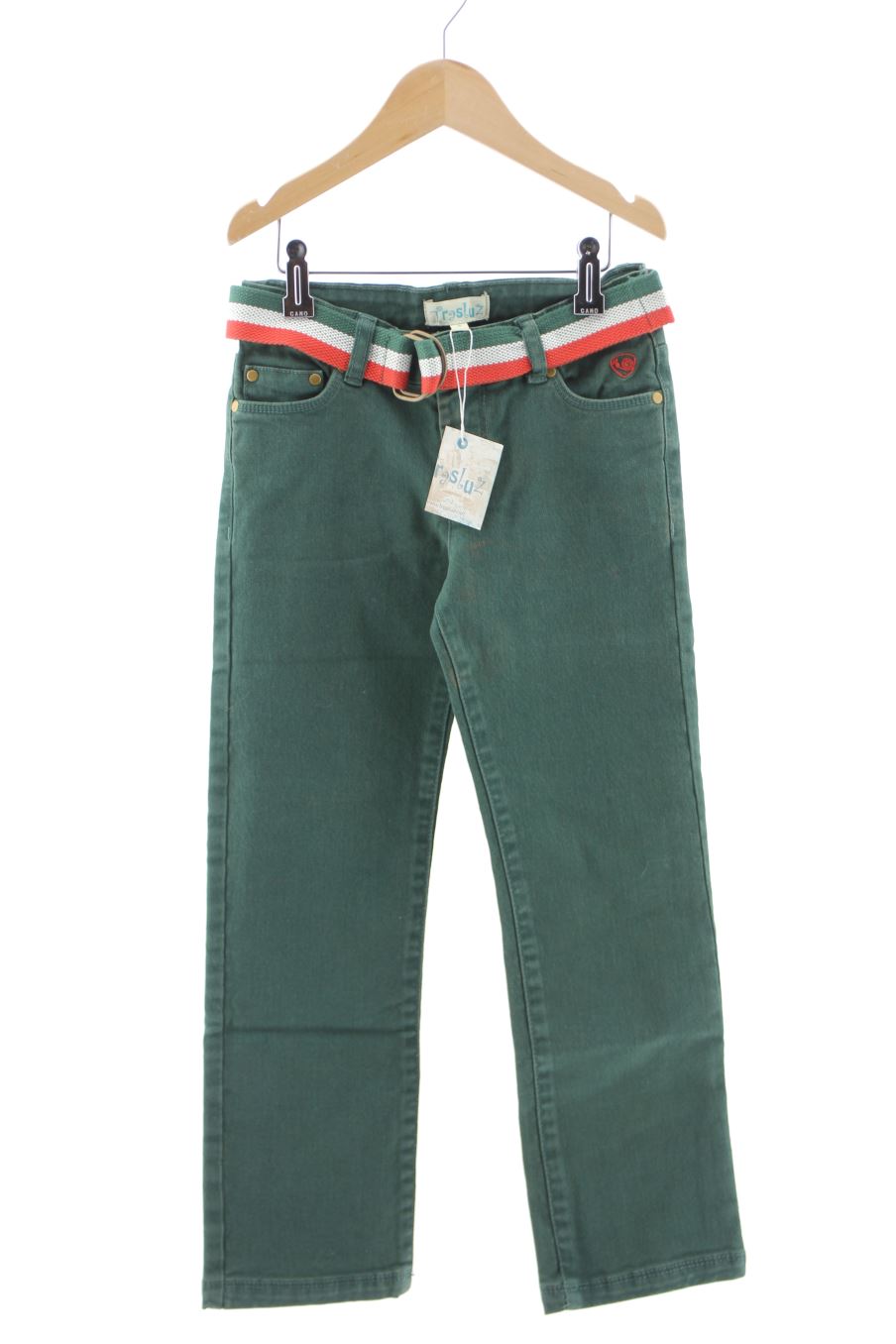 Jeans Trasluz de la taille 6 ans de denim avec une étiquette