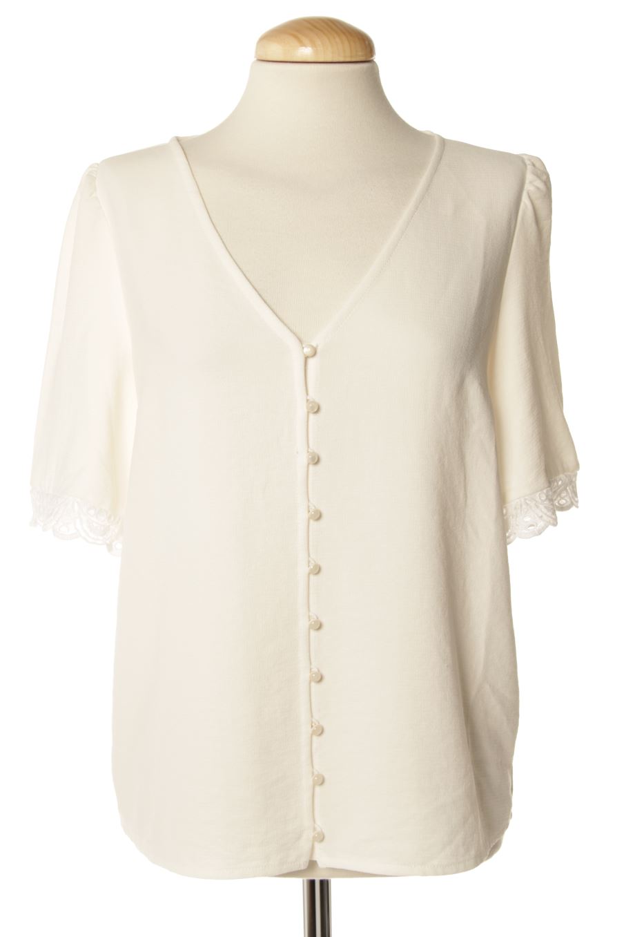 Camisa de Sézane de la talla 34, de color blanco