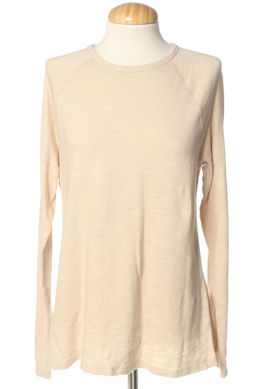 Camiseta manga larga de Zara de la talla M, de color beige