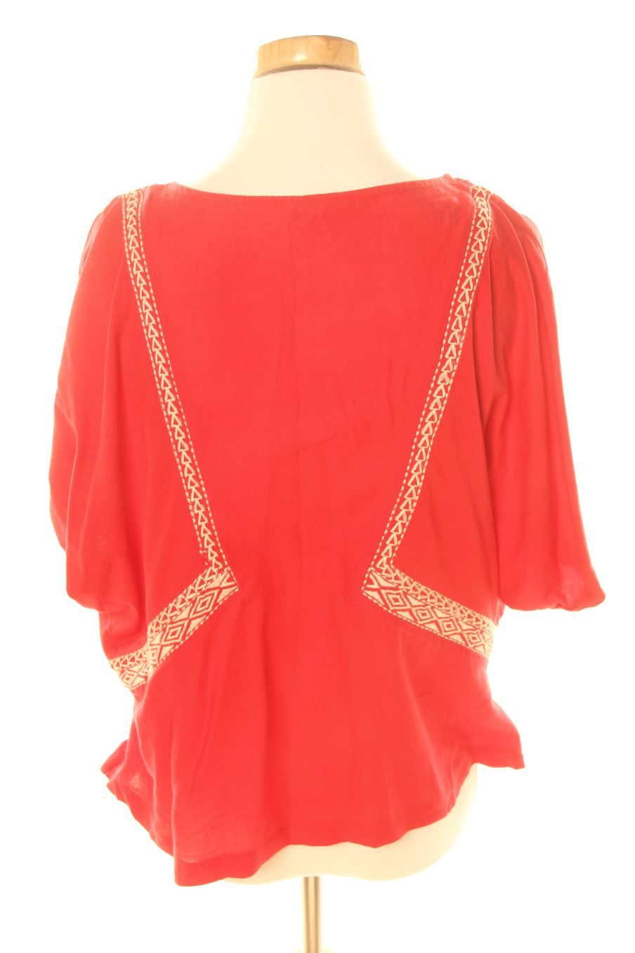 Blouse à manches courtes Mango de la taille XS, de couleur rouge