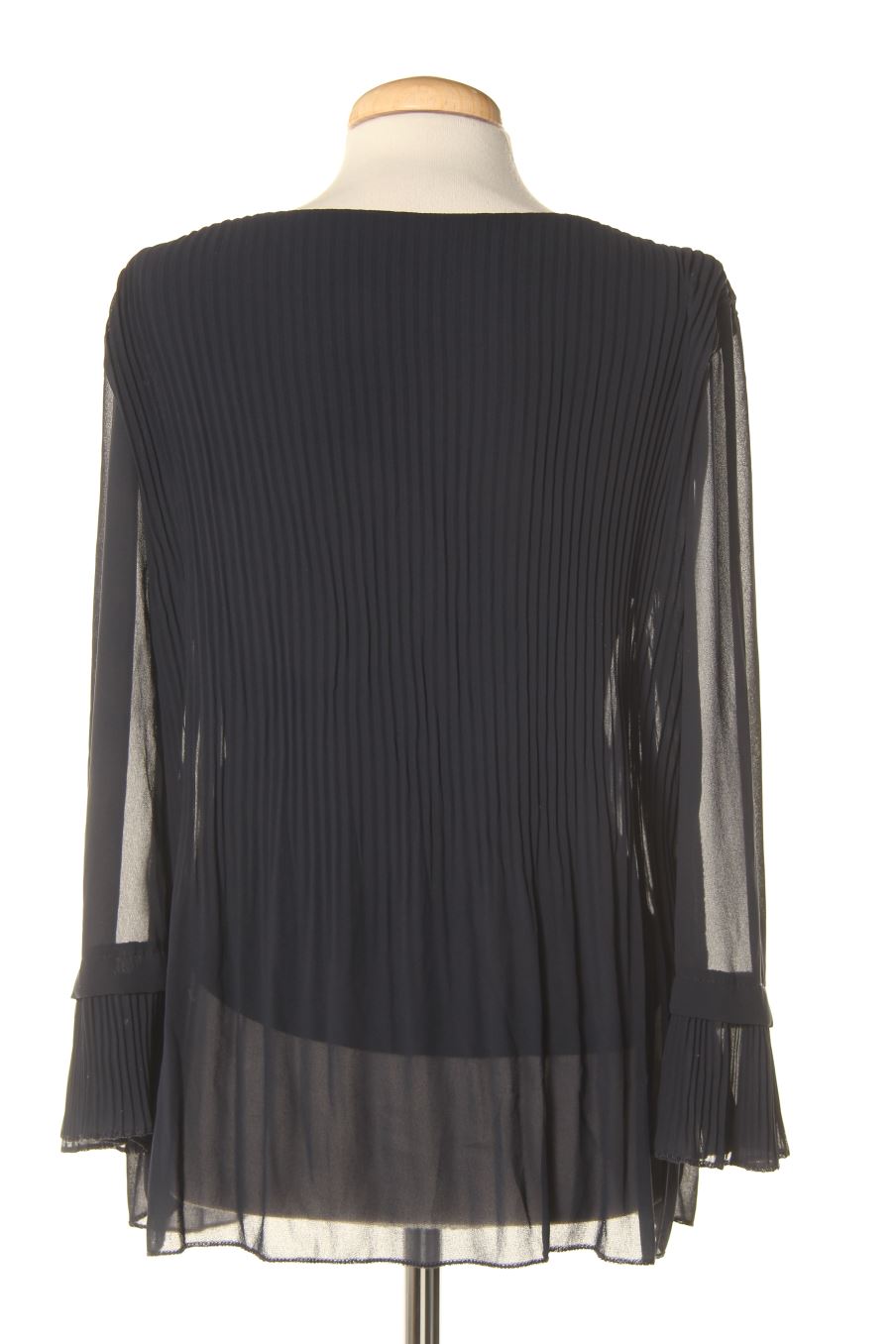 Blouse à manches longues Made in italy de la taille M, de couleur bleu marine