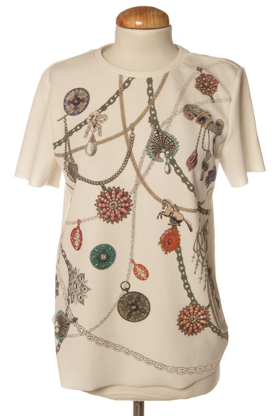 T-shirt Zara de la taille S, de couleur blanc