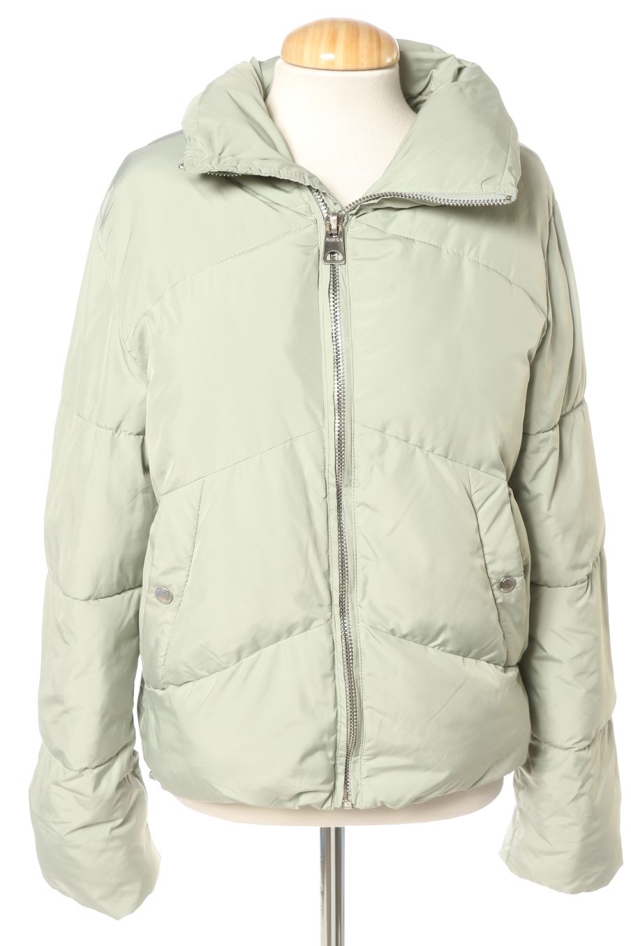 Cazadora de Bershka de la talla S, de color turquesa