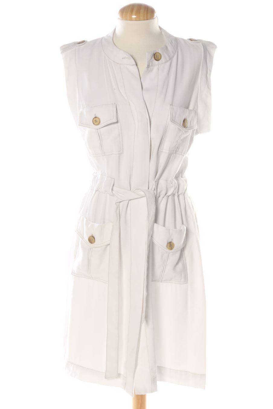 Vestido casual de BRIANDA FITZ-JAMES STUART X TRUCCO de la talla 38, de color blanco